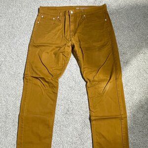 Levi's 502 Tapered Pants, Burnt Orange/Monk's Robe, Men's Size 33x30